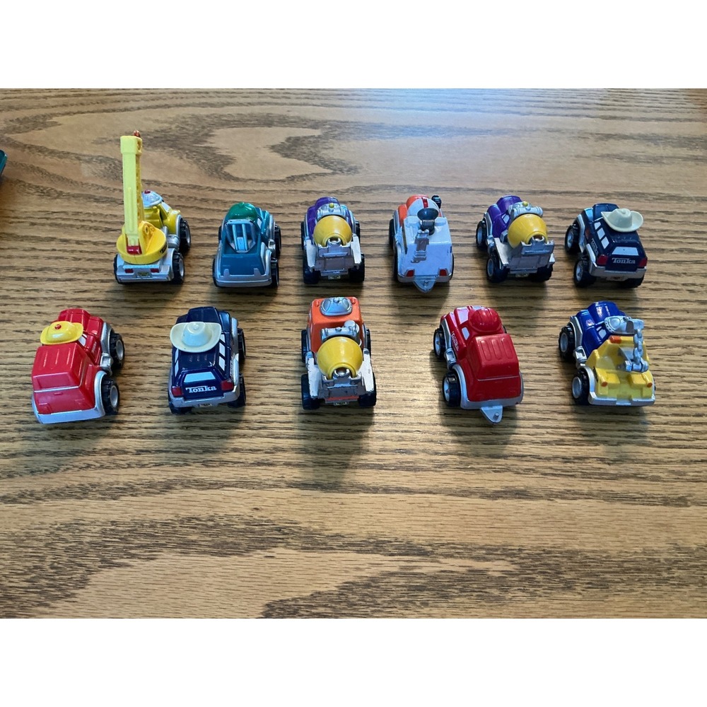 Tonka Chuck and Friends Toy Vehicle Lot 11 Piece Set Construction Trucks Crane - Picture 3 of 4